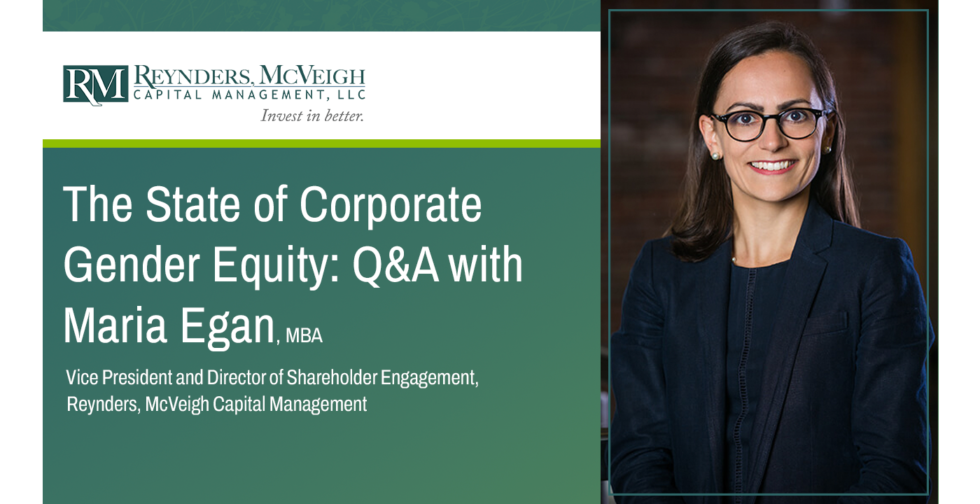 The State of Corporate Gender Equity: Q&A with Maria Egan